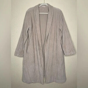 C.P. Shades Marian Long Cotton Corduroy Cardigan Jacket